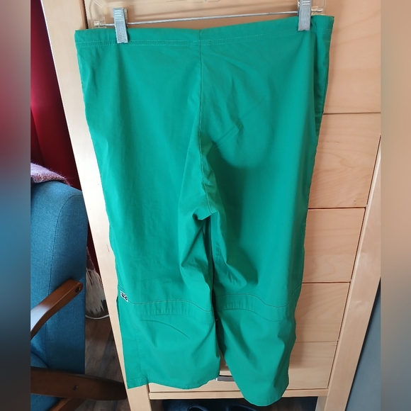 Be Present Green Drawstring Capri Pants Sz L - Picture 2 of 6